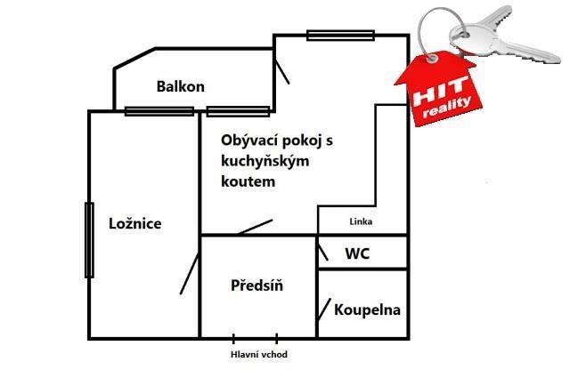 Pronájem bytu 2+kk,  v novostavbě s garážovým stáním v Plzni na Borech