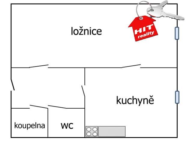 Prodej bytu 1+1, 41m², Plzeň, Bolevec